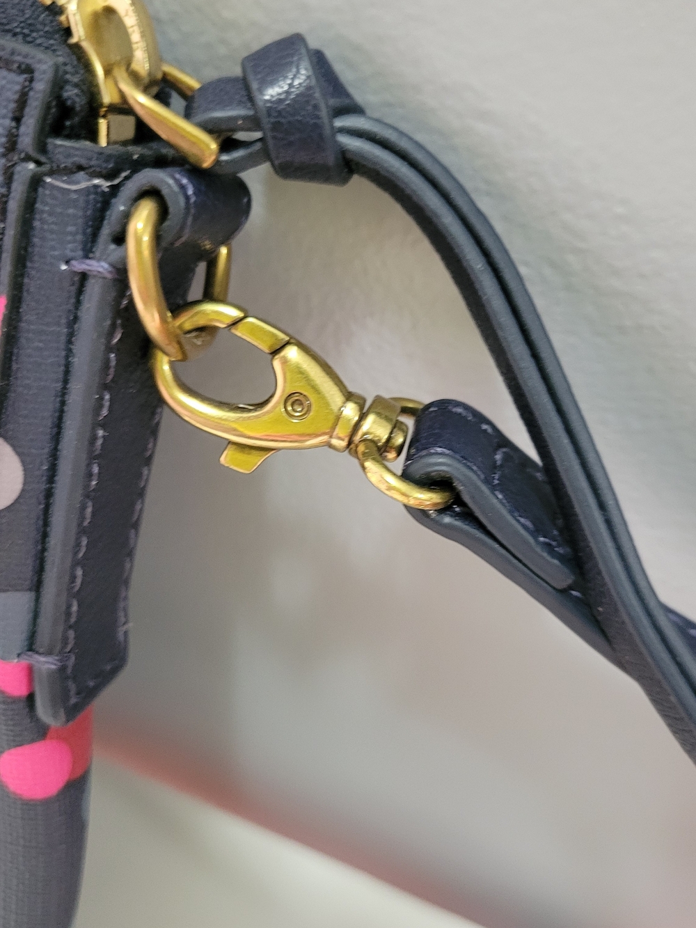 Fossil Navy Confetti Dot Crossbody Bag - Picture 7 of 11